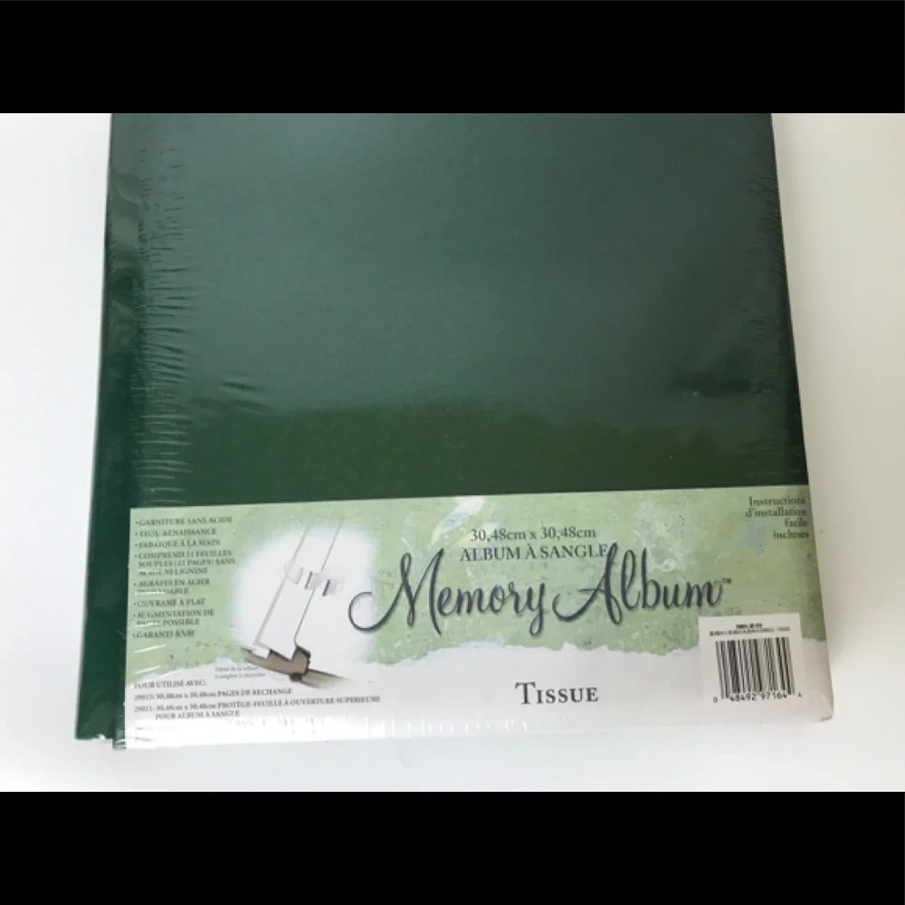 Westrim Crafts Memory Album 12 x 12 Green Cloth Sealed New